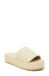 Beach By Matisse Del Mar Platform Slide Sandal In Neutral