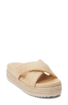 Beach By Matisse Hali Platform Sandal In Neutral