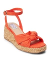 Beach By Matisse Ibiza Ankle Strap Platform Wedge Sandal In Persimmon