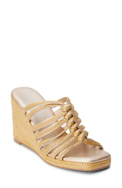 Beach By Matisse Laney Wedge Sandal In Gold