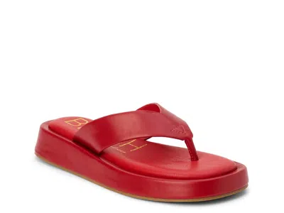 Beach By Matisse Mallorca Wedge Sandal In Red
