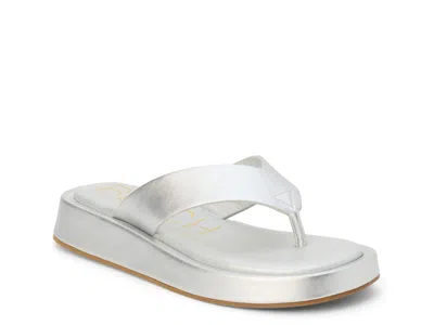 Beach By Matisse Mallorca Wedge Sandal In Silver