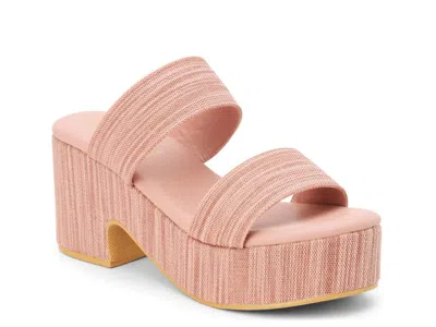 Beach By Matisse Ocean Ave Platform Sandal In Pink