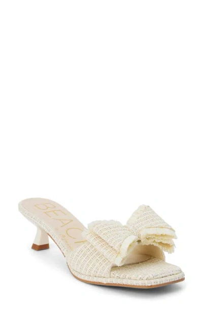 Beach By Matisse Penelope Kitten Heel Slide Sandal In White