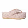 Beach By Matisse Peony Platform Wedge Sandal In Gold