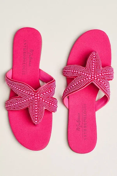 Beach By Matisse Sand Dollar Beaded Sandals In Pink