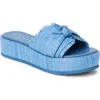 Beach By Matisse Sunda Platform Slide Sandal In Blue