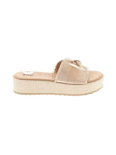 Pre-owned Beach By Matisse Wedges In Tan