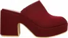 Beach By Matisse Women's Jayde Padded Platform Mule In Wine