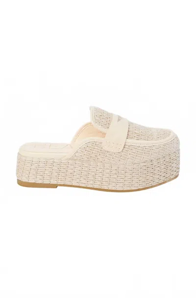 Beach By Matisse Women's Wren Platform Sandal In Natural In White