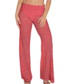 Beach Habitat Heart Crochet Smocked Beach Pants In Coral In Pink