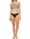 Beach Habitat Pom Pom Bandeau Crop Top In Confetti In Multi