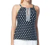Beach House Island Blair High Neck Tankini Top In Bch Sanibel In Blue