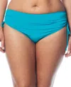 Beach House Plus Size Adjustable Tie Brief In Bch Pool In Blue
