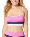 Beach House Sport Revive Crop Ribbed Bikini Top In Blue