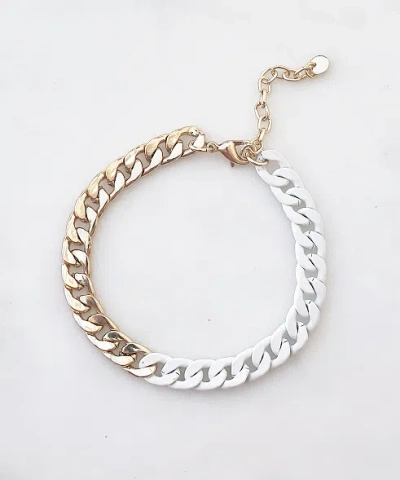 Beach Jewelry Colorful Chain Bracelet White