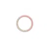 Beach Jewelry Enamel Cz Band Ring Pink