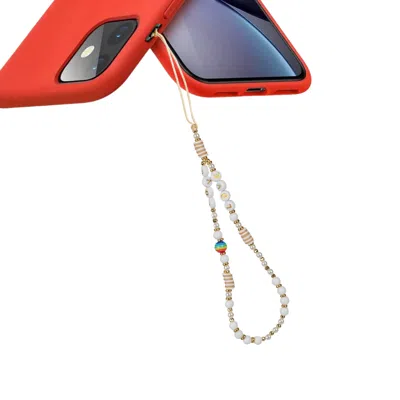 Beach Jewelry Love White/clear Mobile Phone Charm Strap