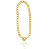 Beach Jewelry White Cross Necklace With Gold Chain