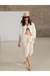 Beach Life By Gottex Resort Swim Cover Up Pareo In Natural