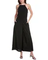 Beach Life Open Back Jumpsuit In Black