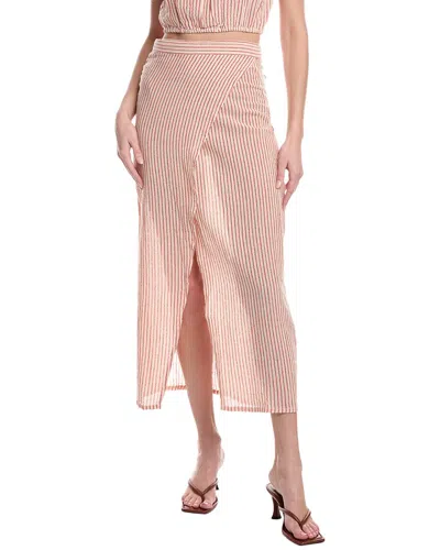 Beach Life Wrap Skirt In Red