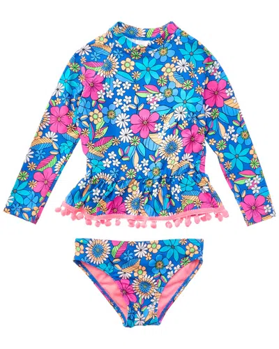 Beach Lingo Kids' 2pc Rashguard In Multi