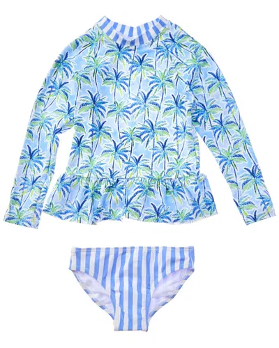 Beach Lingo 2pc Rashguard In Multi