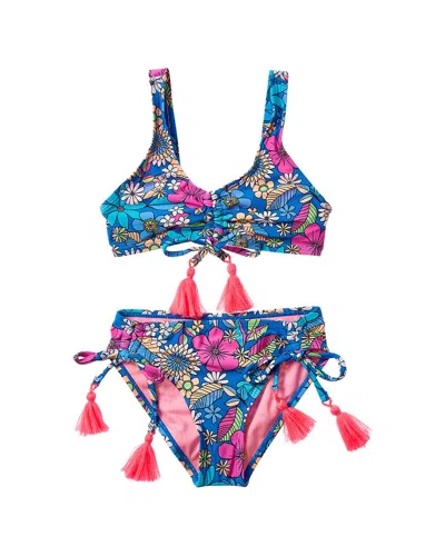 Beach Lingo Kids' 2pc Rem Cup Bralette & Hipster Bottom Set In Multi