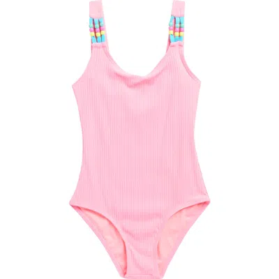 Beach Lingo Kids' Pony Bead One-piece Swimsuit