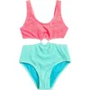 Beach Lingo Kids' Scrunchie Ring Front One-piece Swimsuit