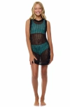 Beach Lingo Kids' Sheer Cover-up Dress In Black