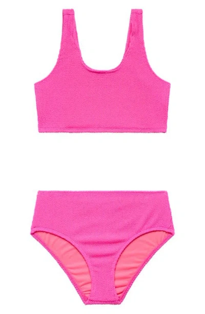 Beach Lingo Kids' Textured Two-piece Swimsuit In Multi