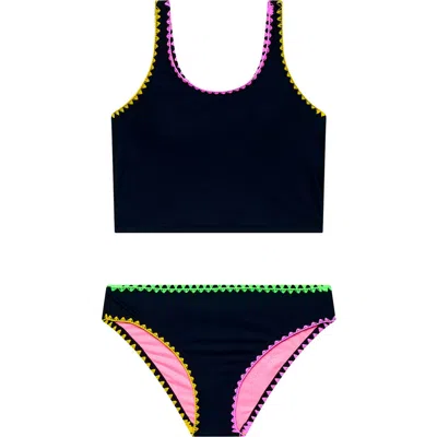 Beach Lingo Kids' Whipstitch Two-piece Swimsuit In Multi