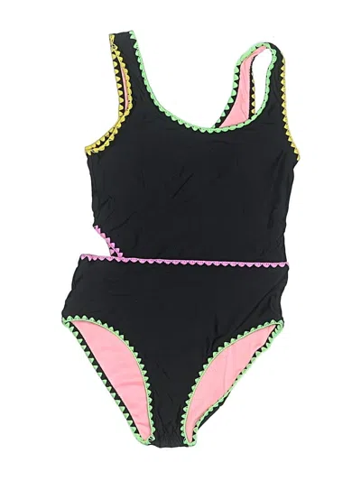 Pre-owned Beach Lingo One Piece Swimsuit In Black