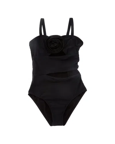 Beach Lingo Rosette Monokini In Black