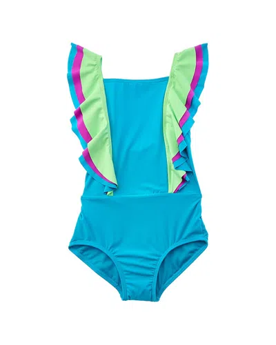 Beach Lingo Kids' Rue One-piece In Blue