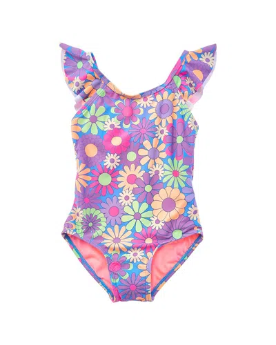 Beach Lingo Ruffle Strap One-piece In Multi