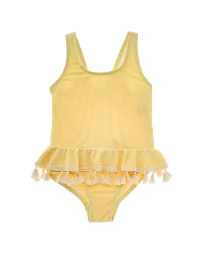 Beach Lingo Kids' Tank One-piece In Yellow