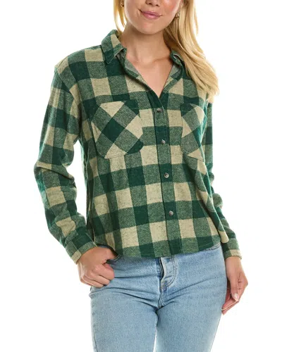 Beach Lunch Lounge Beachlunchlounge Cropped Button Front Shirt Jack In Green