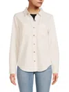 Beach Lunch Lounge Women's Sally Button Front Shirt In Oatmeal Heather