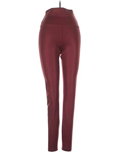 Pre-owned Beach Riot Active Pants In Burgundy