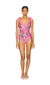 Beach Riot Akira One-piece Swimsuit In Passion Floral