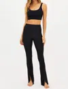 BEACH RIOT ALANI PANT IN RIBBED BLACK