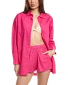Beach Riot Tia Lightweight Cotton Short In Bright Fuchsia In Pink
