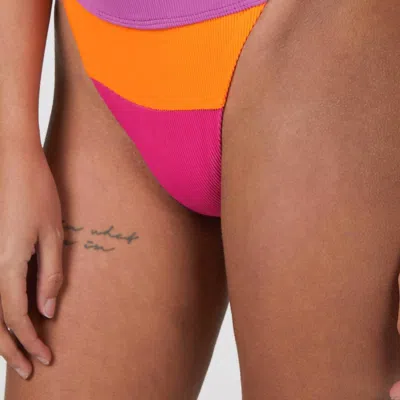 Beach Riot Alexis Bottom In Sunset Colorblock In Multi