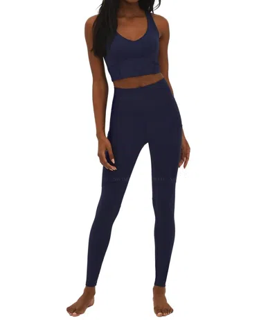 Beach Riot Allora Legging In Ultramarine In Pink