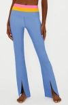 BEACH RIOT AMALFI SPLIT CUFF RIB FLARE PANTS