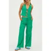 Beach Riot Amara Drawstring Cargo Cover-up Pants In Mediterranean Mint