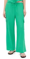 Beach Riot Amara Drawstring Cargo Cover-up Pants In Mediterranean Mint
